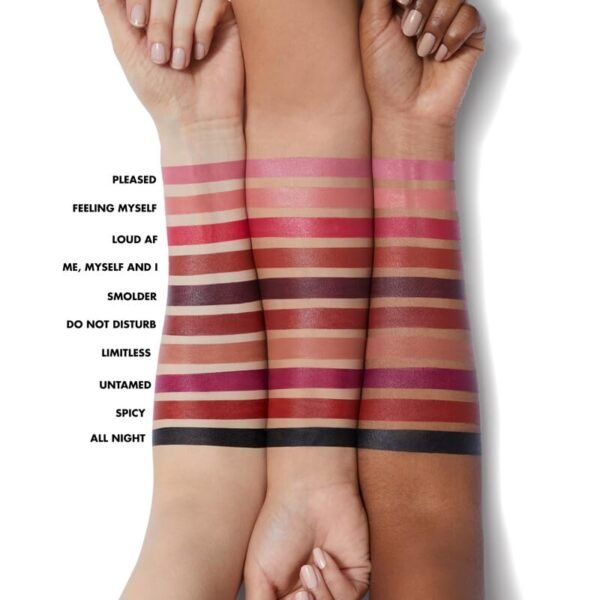 e.l.f. Seriously Satin in Nectar LIPSTICK Tilbury Pillow Talk dupe - Image 4
